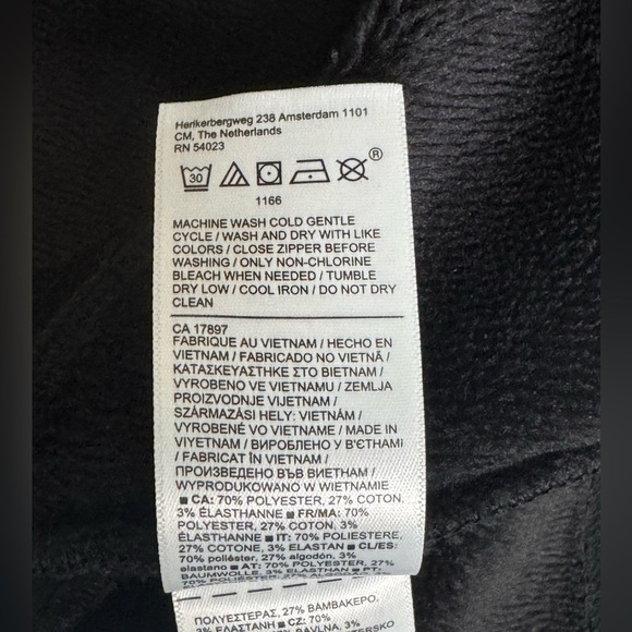 Athleta Cozy Karma Asym Sweatshirt Dress in Black Size Medium - Picture 10 of 11